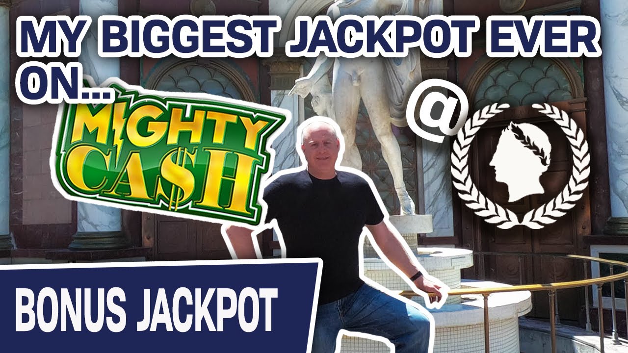 💥 OMG! My BIGGEST JACKPOT EVER on MIGHTY CASH ⚔ Caesars Palace LAS VEGAS Slots!