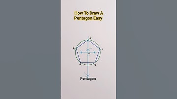 Very Easy!! How To Draw A Pentagon #pentagon #drawing #shorts #viral #easy #geometry