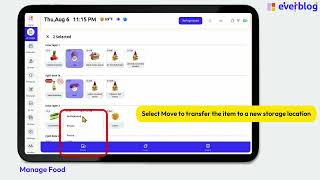 How to Manage Food Items | Everblog FridgeCal Tutorial