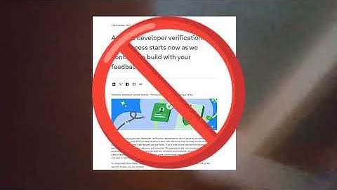 android developer verificación 🚫 no