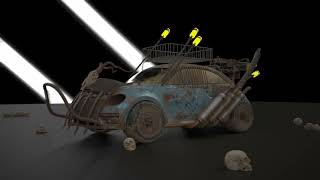 Desert Car 3D model turntable / Maya /Arnold /Redshift / substance Painter