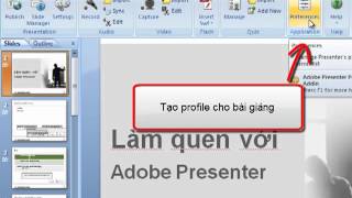 Giới thiệu giao diện Adobe Presenter