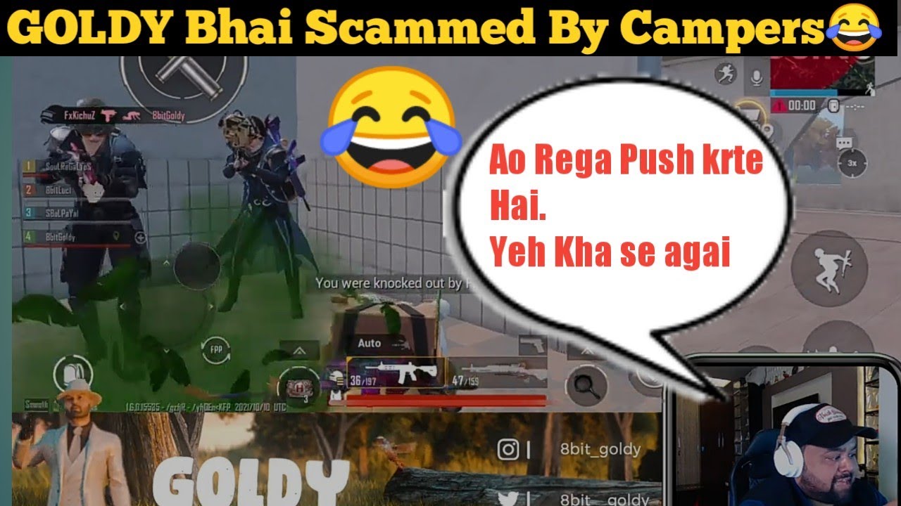 Goldy Bhai Scammed By Campers 😂, Regaltos Scam ,Solo  Rush 
