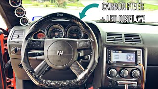 How To Install VICREZ Carbon Fiber Steering Wheel In 2008-2014 Challenger!