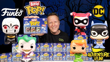 16 Funko Bitty Pop! DC including Hyper Rares Robot Batman & Batman Beyond, AdventureFun Toy review!