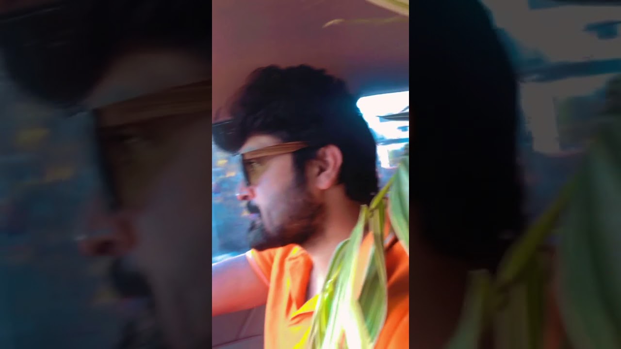 Biggboss Fame Samrat Fun with his Wife in Car