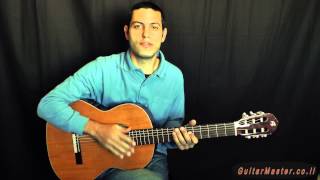ללמוד קריאת תווים ב 5 דקות  - התווים על המיתר הראשון בגיטרה (שיעור ראשון )