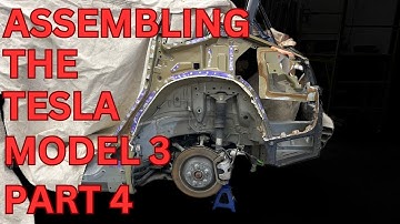 PART 4 - ASSEMBLY PROCESS TESLA MODEL 3 LEFT 1/4 PANEL REPLACEMENT!