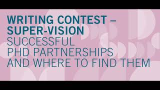 Writing Contest Supervision: Successful PhD Partnerships and Where to Find Them - Ep 1 screenshot 5