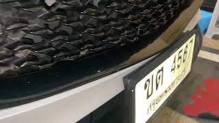 Chrome Delete : Mazda CX30 (4567) sticker black gloss precut