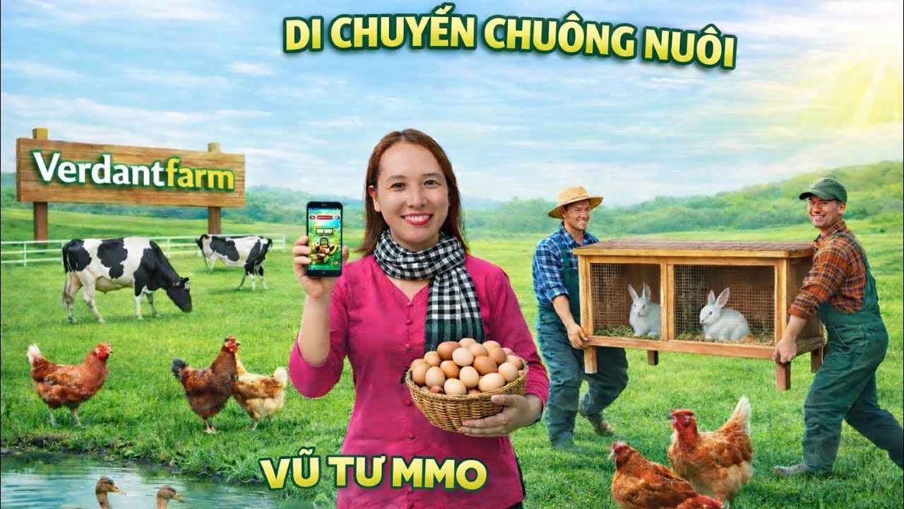 Hướng dẫn di chuyển chuồng trại chăn nuôi trong Game nông trại Verdant Farm 