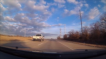 Time Lapse video, driving from Bridgeport to Decatur Texas, an 11 mile drive in three minutes