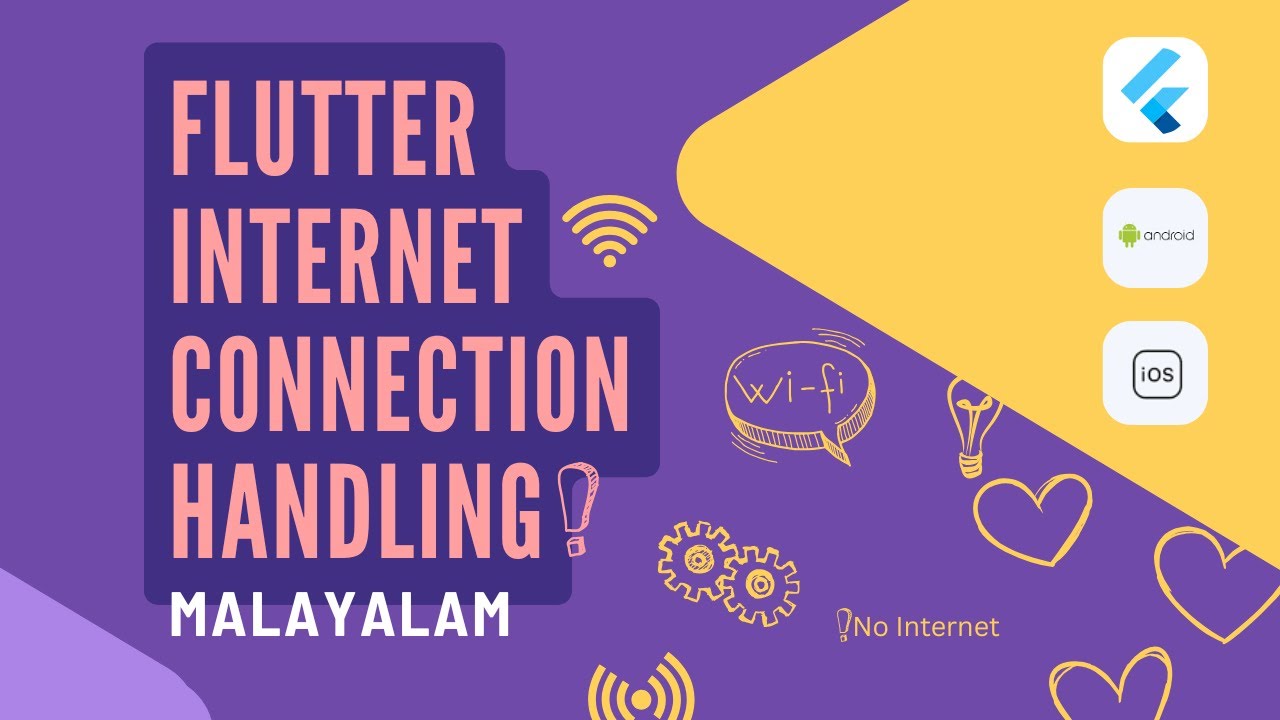 Flutter Network Status Handling Tutorial in Malayalam | No Internet ...