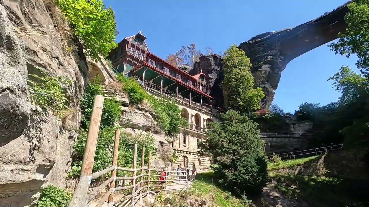 Walk to Pravcicka brana - Sokoli hnizdo ( Falcon's Nest ) Czech 11 ‎August ‎2023 Pt.2