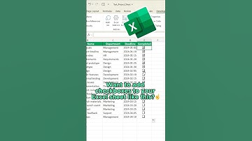 How To Create Checkboxes in Excel!✅