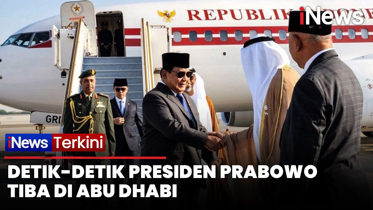 Detik-detik Presiden Prabowo Tiba di Abu Dhabi, Bakal Bertemu Presiden MBZ | iNews Terkini