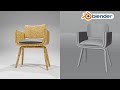 Making a Chair in Blender | Time-Lapse Speed Build