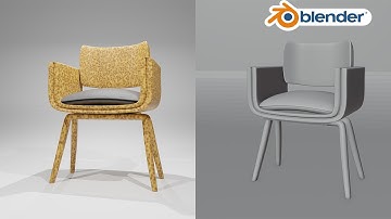 Making a Chair in Blender | Time-Lapse Speed Build