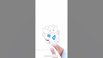 🐣Togepi – Pokemon Engaging Drawing Tutorial 🟨 #shorts #drawing #RavlykArt