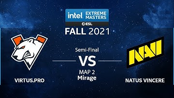 CS:GO - Natus Vincere vs. Virtus.pro [Mirage] Map 2 - IEM Fall 2021 - Semi-Final - CIS