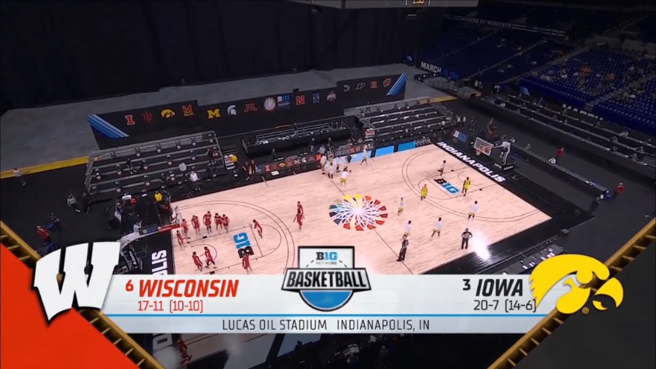 B1G Network Basketball intro Wisconsin vs 5 Iowa 3/12/2021 YouTube