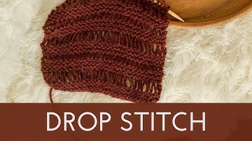 How to Knit the Drop Stitch || Garter Knit Stitch Tutorial