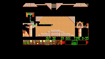 Lemmings Mayhem Level 16 Amiga Walkthrough