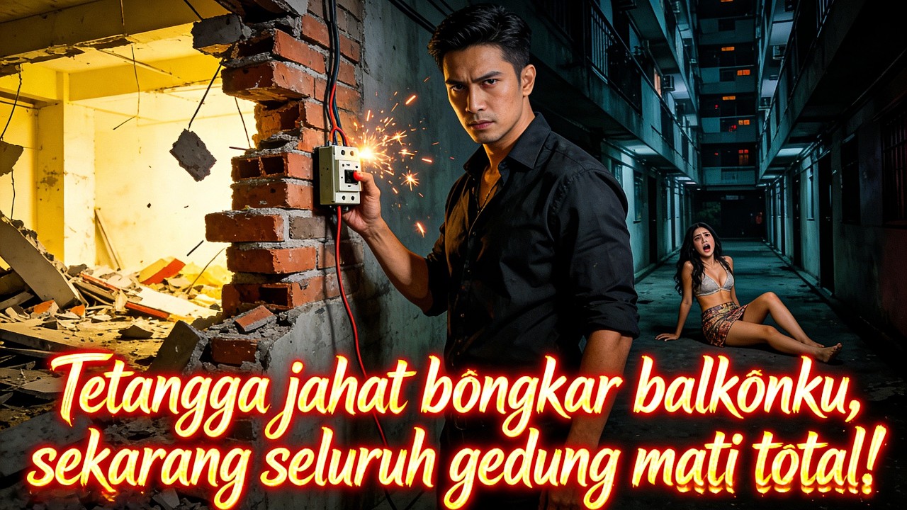 Tetangga jahat bongkar balkonku, sekarang seluruh gedung mati total!