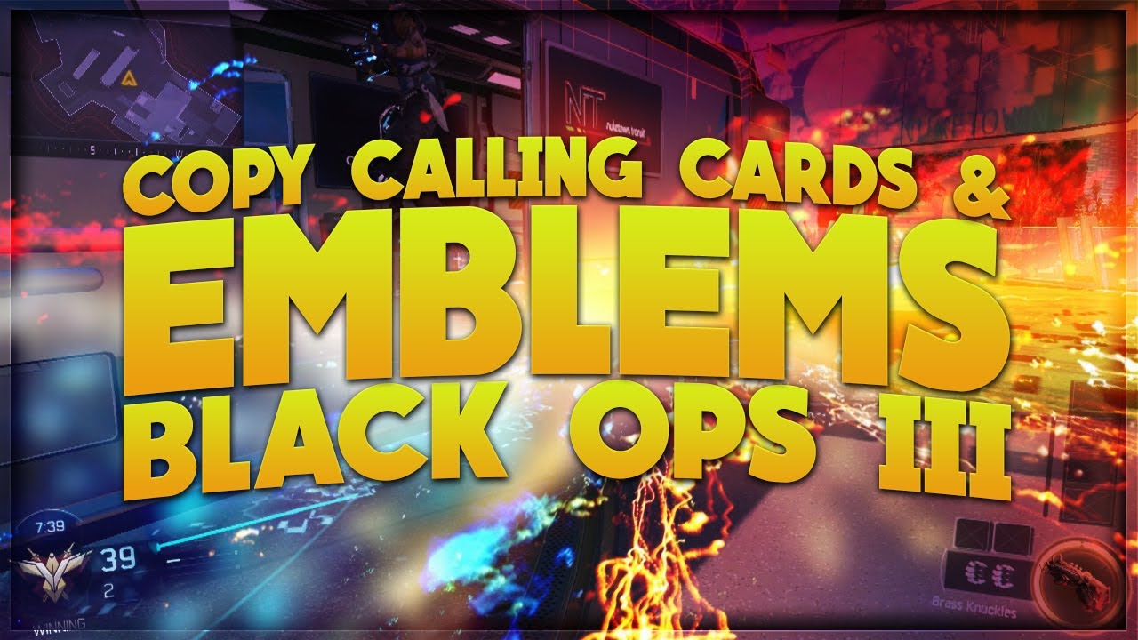 HOW TO COPY EMBLEMS ON BLACK OPS 3 WITH 1 CONTROLLER YouTube