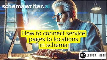 How to connect service pages to locations in schema