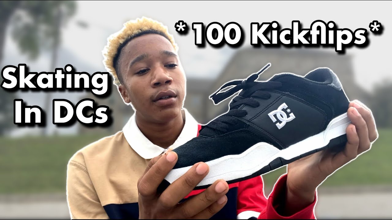 100 Kickflips In DC Central Skate Shoes!