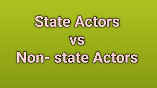 Non-State Actors, Definition, Features. #bcs #job