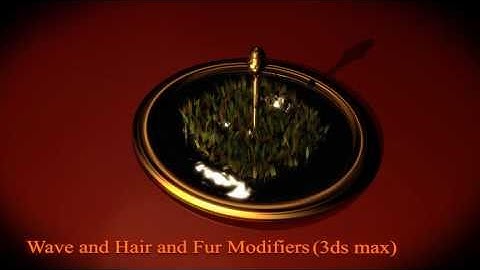 Adobe After Effects CS5 & 3Ds Max -Wave, Hair and Fur Modifiers- Small demo