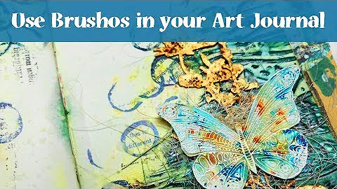 Mixed Media Art Journal Page Tutorial with Brushos