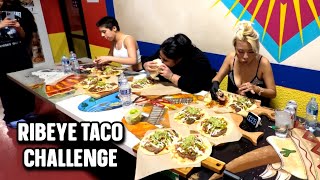 6 RIBEYE TACOS IN 10 MINUTES CHALLENGE at 911 Taco Bar in Las Vegas!! #RainaisCrazy