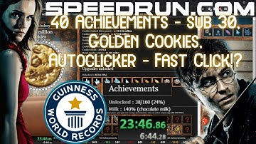 Cookie Clicker Speedrunner Explains run with Deathly Hallows Movie [28:29 - 40 Ach, GC, Fast]