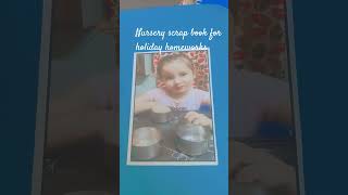 Toddler scrapbook for class nursery #shorts #prishathesupergirl #scrapbook #nursery #cms #study