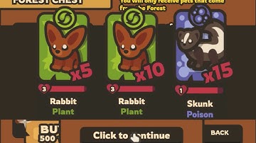 Forest Pet Chest Opening | Taming.io