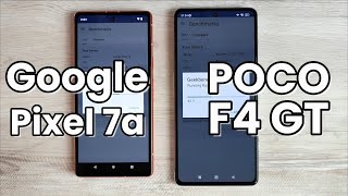 Google Pixel 7a vs POCO F4 GT Geekbench 6