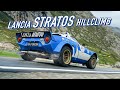 Onboard lancia stratos racing swiss mountain pass  hq engine sound