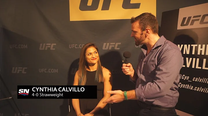 UFC 210's Cynthia Calvillo  "Let's go beat the s**...