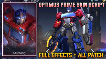 ▶️ JOHNSON AS OPTIMUS PRIME SKIN SCRIPT NO PASSWORD| FULL EFFECTS + ORIGINAL SERVER