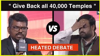 J Sai Deepak Heated Debate with Anas Tanwir " Give Back all 40,000 Temples , kashi & adina masjid "