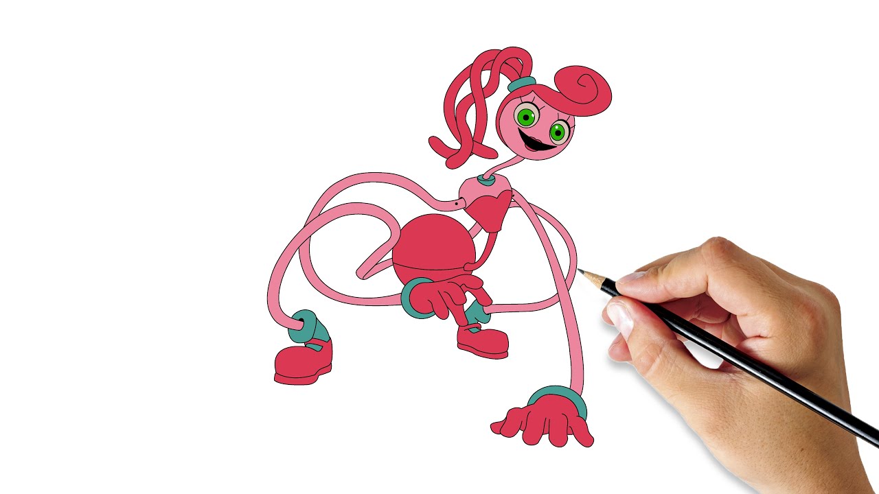 HOW TO DRAW MOMMY LONG LEGS  Friday Night Funkin (FNF) - (Draw & Color) 