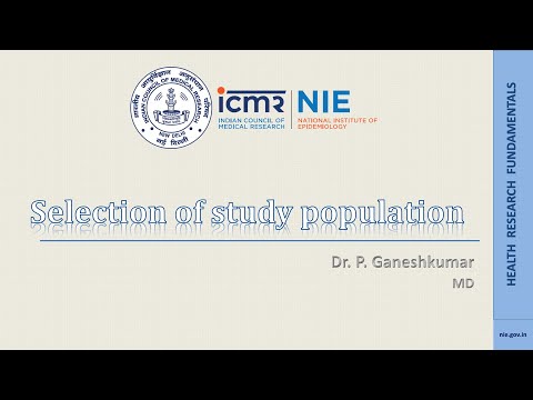 Selection of study population