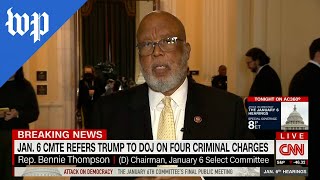 Thompson: ‘No doubt’ Justice Department will charge Trump