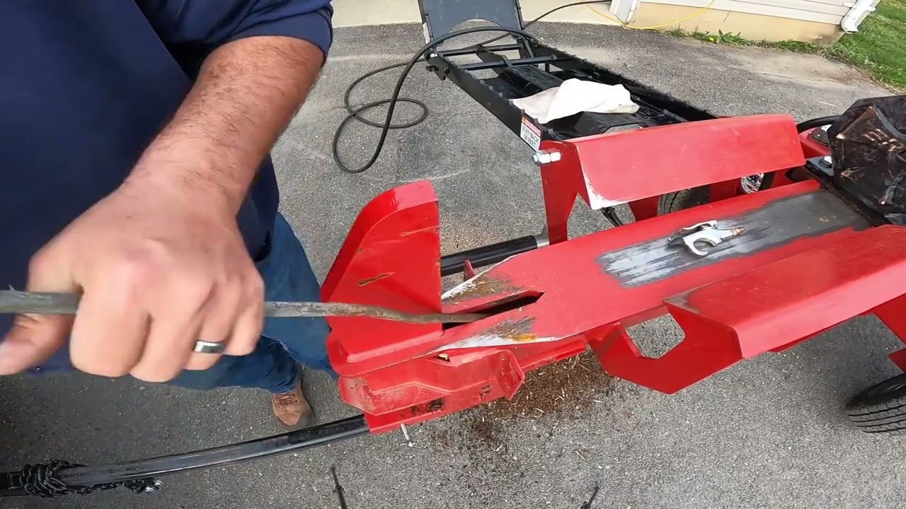 Semi pro, brute force firewood splitter/some things you need to know.￼