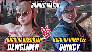 TEKKEN 8 - DEWGLIDER (High Ranked Lili) vs QUINCY (High Ranked Lee) - T8 RANKED MATCHES