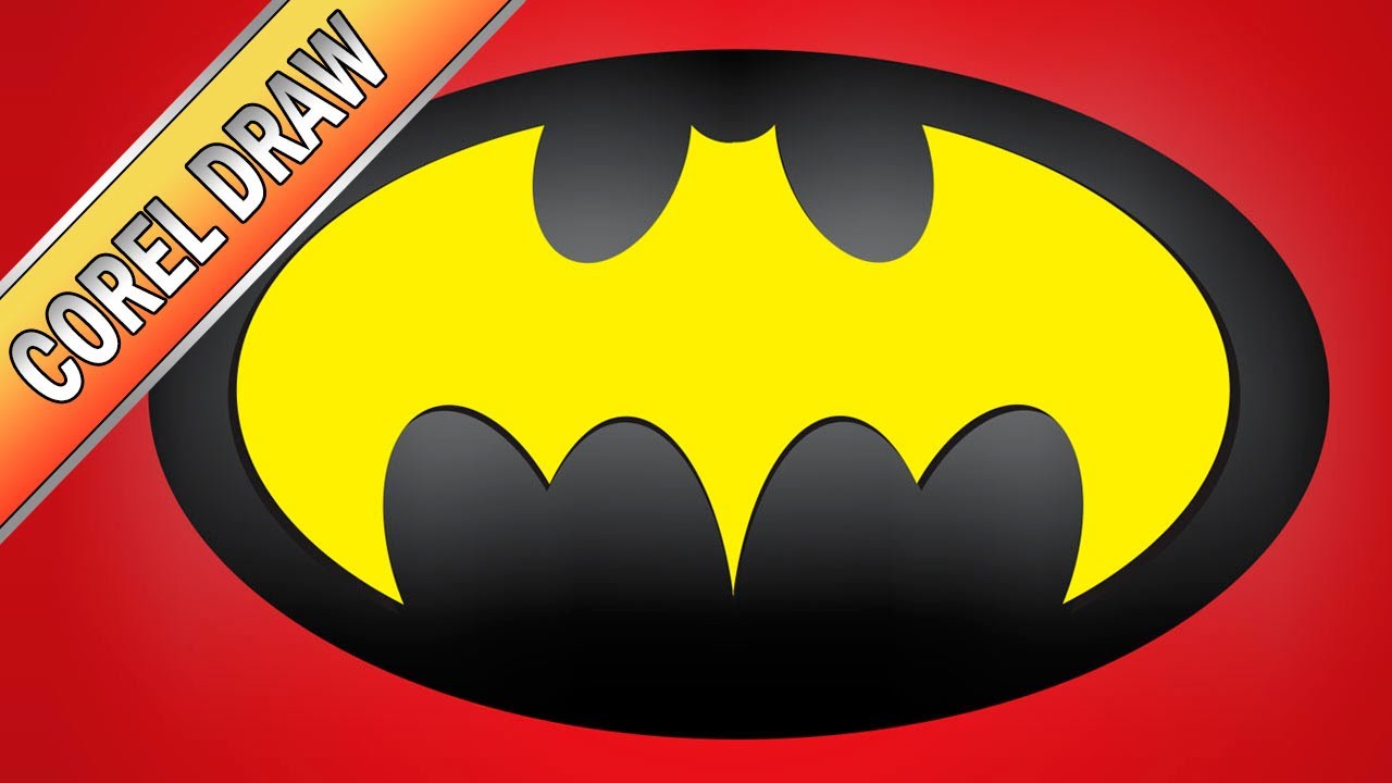 Hazlo en 1 minuto! - Logo de BATMAN con 5 formas en Corel Draw - YouTube