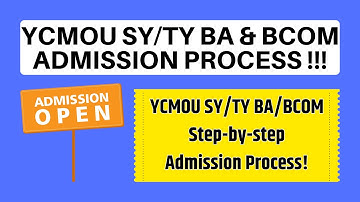What You Need to Know About Ycmou Sy/Ty Ba/Bcom ADMISSION PROCESS